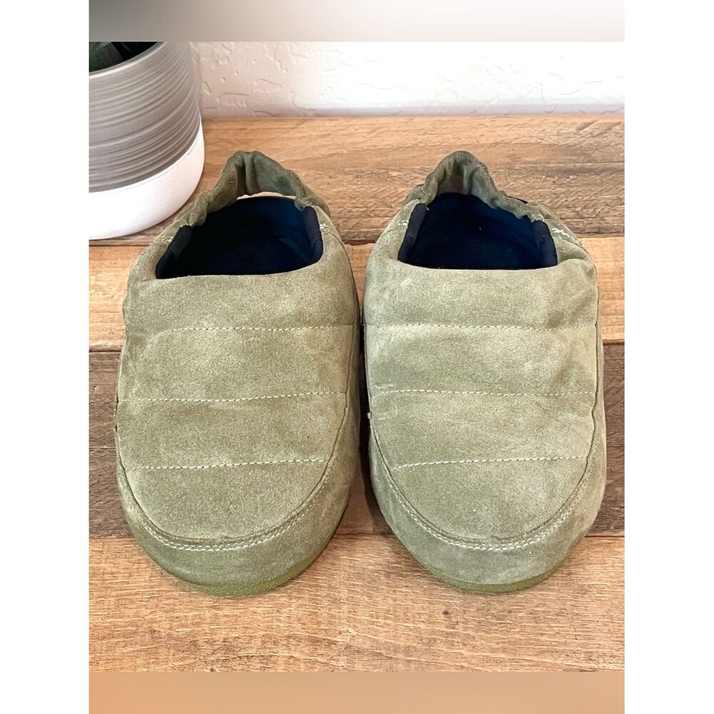 Moon Boot Sandal Band Suede Slipper Mules Green EU 35/36 US 4.5/5.5